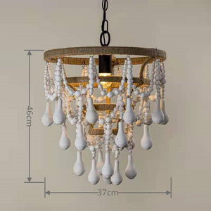 Bohemia Pendant Lighting Unique Empire Chandelier with Beaded Accents