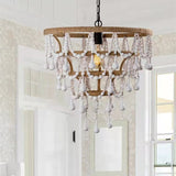 Bohemia Pendant Lighting Unique Empire Chandelier with Beaded Accents