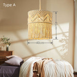 Bohemia  Pendant Lighting Unique Empire Chandelier with Handmade Cotton Rope Accents