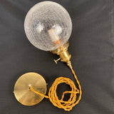 Brass Glass Cracked Chandelier  Lighting Fixture Clustered Pendant Lights