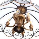 Brass Chandelier Ambient Light 7-Light Living Room Glass Candle Style E26 /E27  E12/E14 - heparts