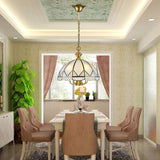 Brass Chandelier Ambient Light 7-Light Living Room Glass Candle Style E26 /E27  E12/E14 - heparts