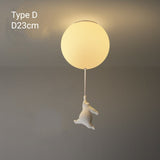 Cartoon Bear Ceiling Lamp for Children's Bedroom Lamps