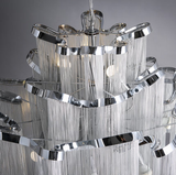 Chandelier Light Modern Aluminum Tassel Chandelier Lighting Luxury Hospitality Lamp Home deco Italy Design E14 - heparts