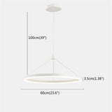 Circle 60 cm New Design LED Pendant Light Metal Acrylic Painted Finishes LED Integrated