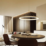 Circle 60 cm New Design LED Pendant Light Metal Acrylic Painted Finishes LED Integrated