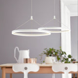 Circle 60 cm New Design LED Pendant Light Metal Acrylic Painted Finishes LED Integrated