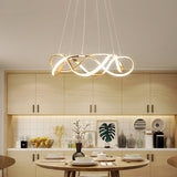 Circular Pendant Light Modern Chandelier Pendant Light LED Dimmable with Control - heparts