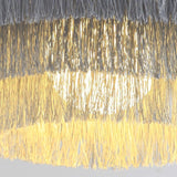 Instagram Cloth art D420mm Tassel lamp Pendant Light Luxury Chandelier E26/E27 LED simplicity - heparts