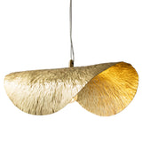 18.2 Inchs Copper Pendant Light Copper Lotus Leaf Artistic Nordic Style Pendant Light Lighting E12/E14