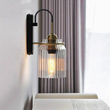 Corrugated Glass Metal Wall Lamps & Sconces Light Bedside Edison bulb E26/E27