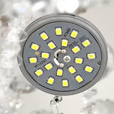 Crystal LED Flush Mount Ambient Light Electroplated Metal Dimmable Remote Control - heparts