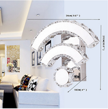 Crystal Wall Lamps & Sconces Metal LED Wall Light LED Integrated 12W