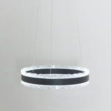 D40cm Crown Circular Pendant Light Chandelier Lighting Ambient Light - LED Dimmable Remote Control - heparts