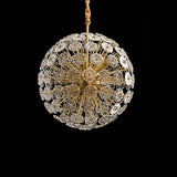 Dandelion Gypsophila Pure Brass Crystal Chandelier Pendant Lighting Living Room G9