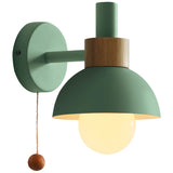 Designer's Macaroon Sconces  Wood Wall Lamp Colorful Lights LED Bedside Light, Night Lights, Modern Nordic Lampshade, Home Decor