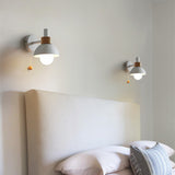 Designer's Macaroon Sconces  Wood Wall Lamp Colorful Lights LED Bedside Light, Night Lights, Modern Nordic Lampshade, Home Decor