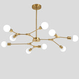 9-Lights Electroplated Northern Europe Chandelier Modern Metal Molecules Pendant Lights E26/E27 - heparts