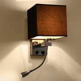 Fabric Vintage Wall Sconces with LED Swing Lights E26/E27 - heparts