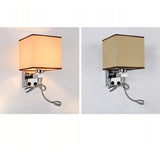 Fabric Vintage Wall Sconces with LED Swing Lights E26/E27 - heparts