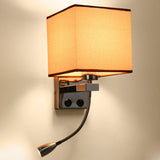 Fabric Vintage Wall Sconces with LED Swing Lights E26/E27 - heparts
