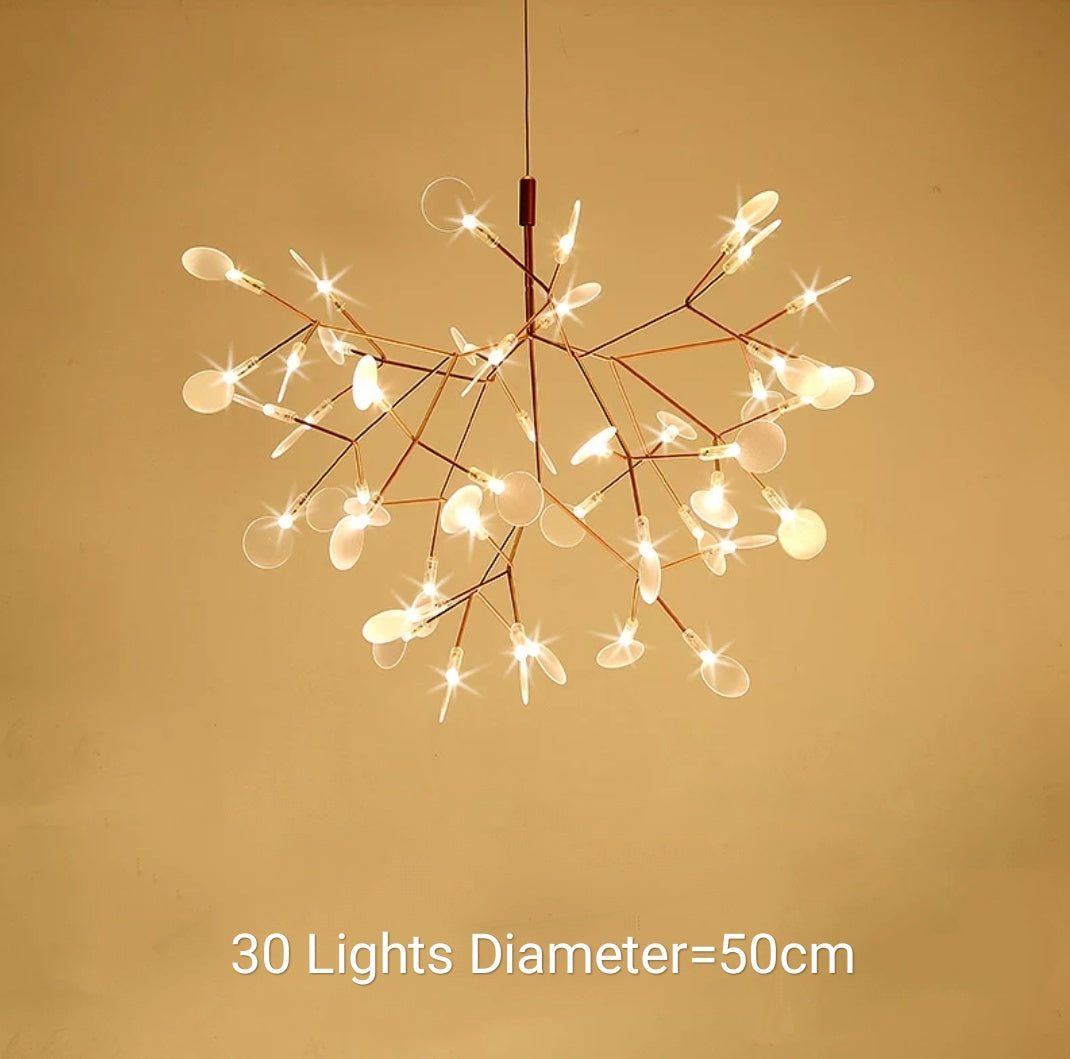 Unique Firefly Branched Sputnik Pendant Light Chandelier Ambient Light ...