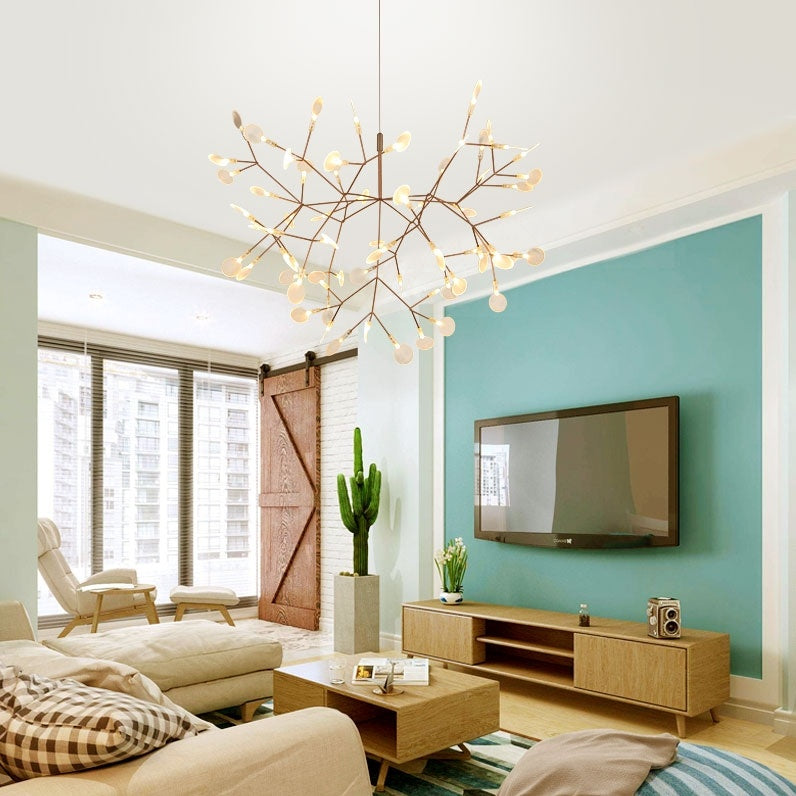 Unique Firefly Branched Sputnik Pendant Light Chandelier Ambient Light ...