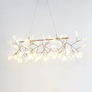 Firefly Crossbars Sputnik Pendant Light Chandelier Ambient Light Candle Style LED - heparts