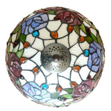 Flowers Tiffany Table Lamps Vintage Stained Glass -Home Decor D12H19 Inch - heparts