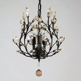 Classic Crystal Pendant Light Retro Chandelier Living Bed Dining Room Retro Lamp