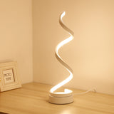 Threaded Table Lamp Simple Aluminum Acrylic LED Eye Protection Night light