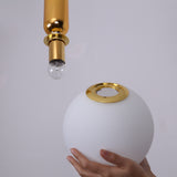 Glass Globe Mini Style Creative Adjustable Pendant Light Metal  Mini Modern  Nordic Style