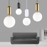 Glass Globe Mini Style Creative Adjustable Pendant Light Metal  Mini Modern  Nordic Style