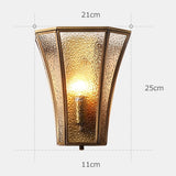 Glass Cage Solid Brass Sconce Wall Lights Bathroom Lights Vanity Lighting Mid Century Sconce - heparts