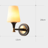 Glass Solid Brass Sconce Wall Lights Vanity Lighting Mid Century Sconce Bedroom - heparts