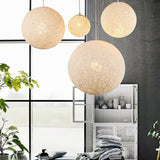 Colorful Lights Globe Winding Hemp String Cable Pendant Light E26/E27 - heparts