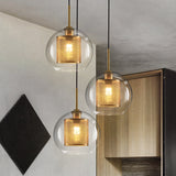 Gourd/Globe/Cylinder Pendant Light Ambient Light Electroplated Glass Glass E26/E27 - heparts