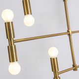 Nordic Modern LED chandelier lighting rotatable adjustable gold hanging light Pendant lamp for dinning living room foyer - heparts
