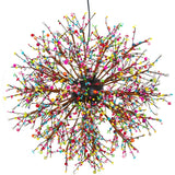 Handmade Color Dandelion Globe Pendant Lights Chandelier Art Lamps Ambient Light G9 12 Bulbs - heparts