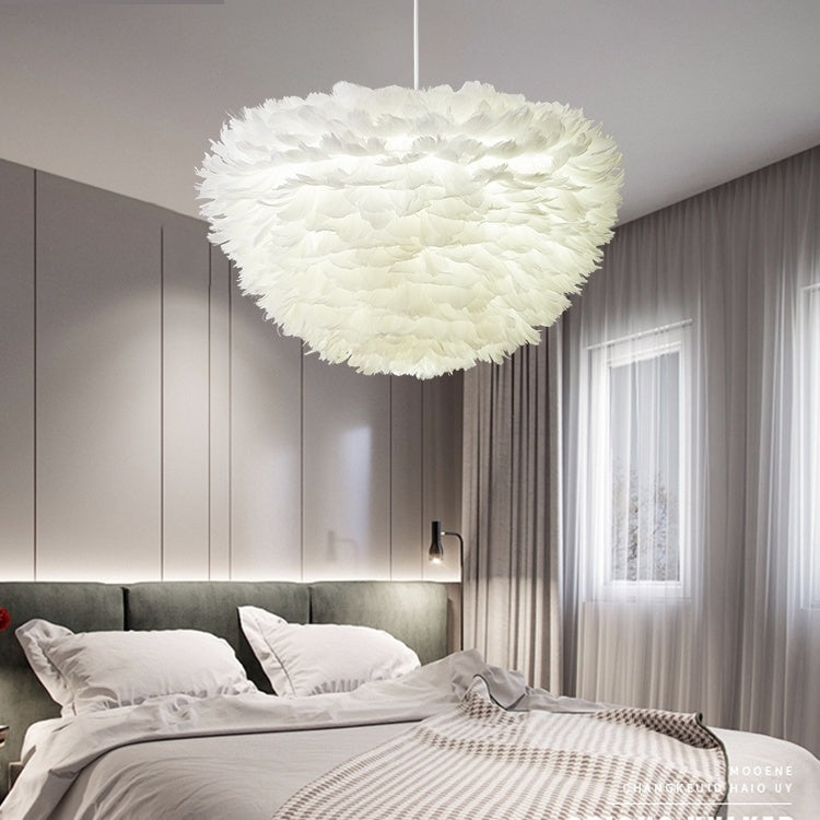 Large feather ceiling light on sale
