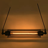 Horizontal-Vintage Metal Cage Hanging Light - Retro Iron Pendant Lamp - heparts