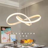 Twist Circular Pendant Light Chandelier Lighting Lamp Ambient Light LED - heparts