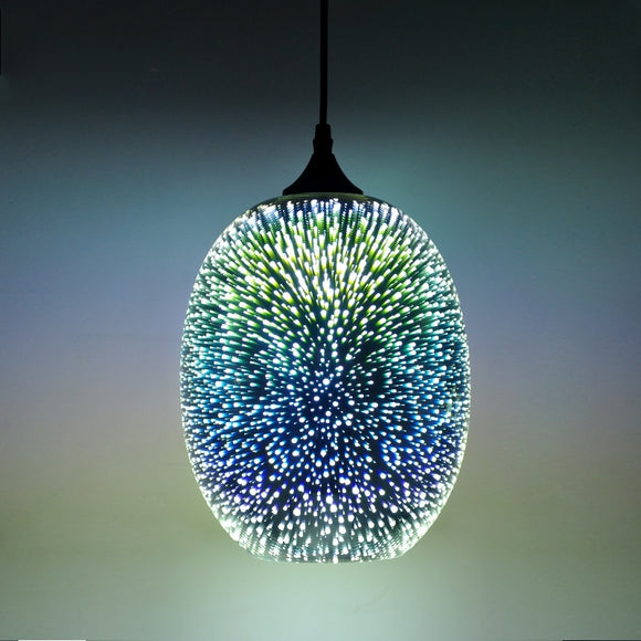 Mini Art Glass Pendant Light Fixture E26/E27 - heparts