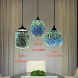 Mini Art Glass Pendant Light Fixture E26/E27 - heparts
