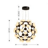 Oversized  D65cm Globe Sputnik Pendant Light Chandelier Ambient Light Candle Style LED Integrated - heparts