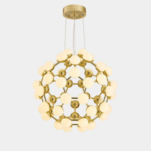 Oversized  D65cm Globe Sputnik Pendant Light Chandelier Ambient Light Candle Style LED Integrated - heparts