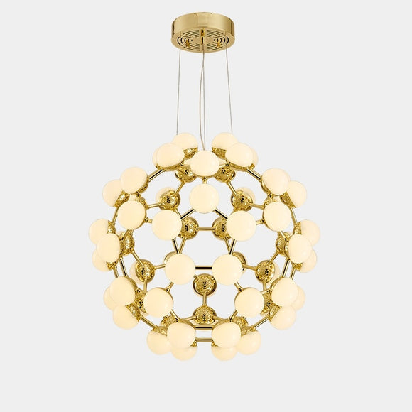 Oversized  D65cm Globe Sputnik Pendant Light Chandelier Ambient Light Candle Style LED Integrated - heparts