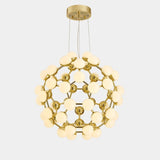 Oversized  D65cm Globe Sputnik Pendant Light Chandelier Ambient Light Candle Style LED Integrated - heparts