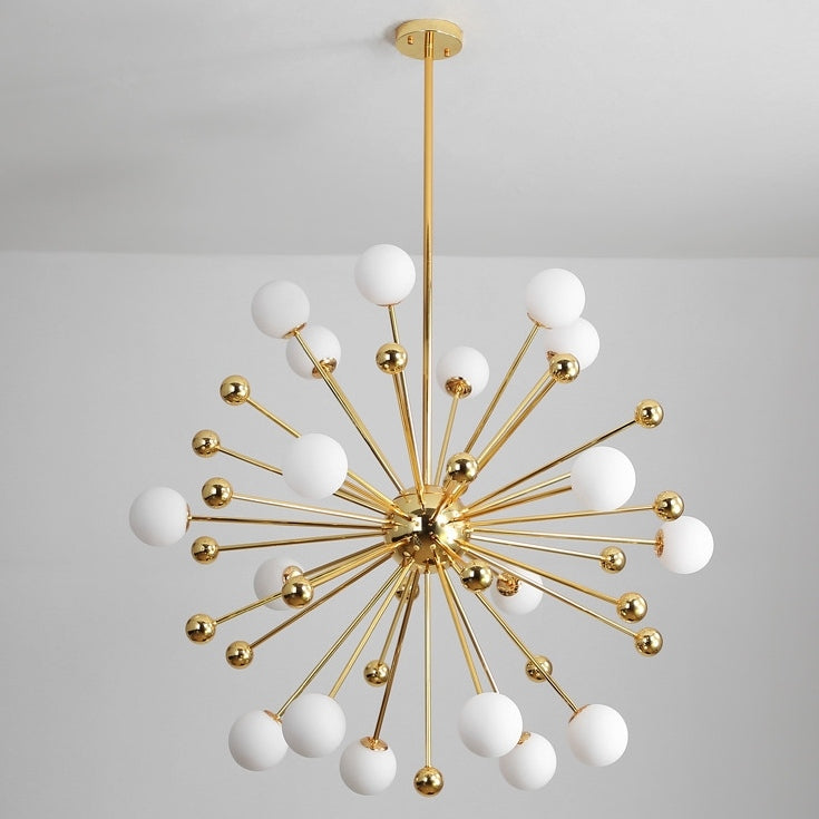 11 18 Lights Sputnik Milk White Glass Ball Pendant Light Chandelier Lighting Lamp Ambient Light heparts