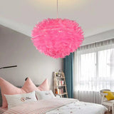 Colorful Lights Handmade Feather Pendant Light Chandelier Light E26/E27 LED - heparts